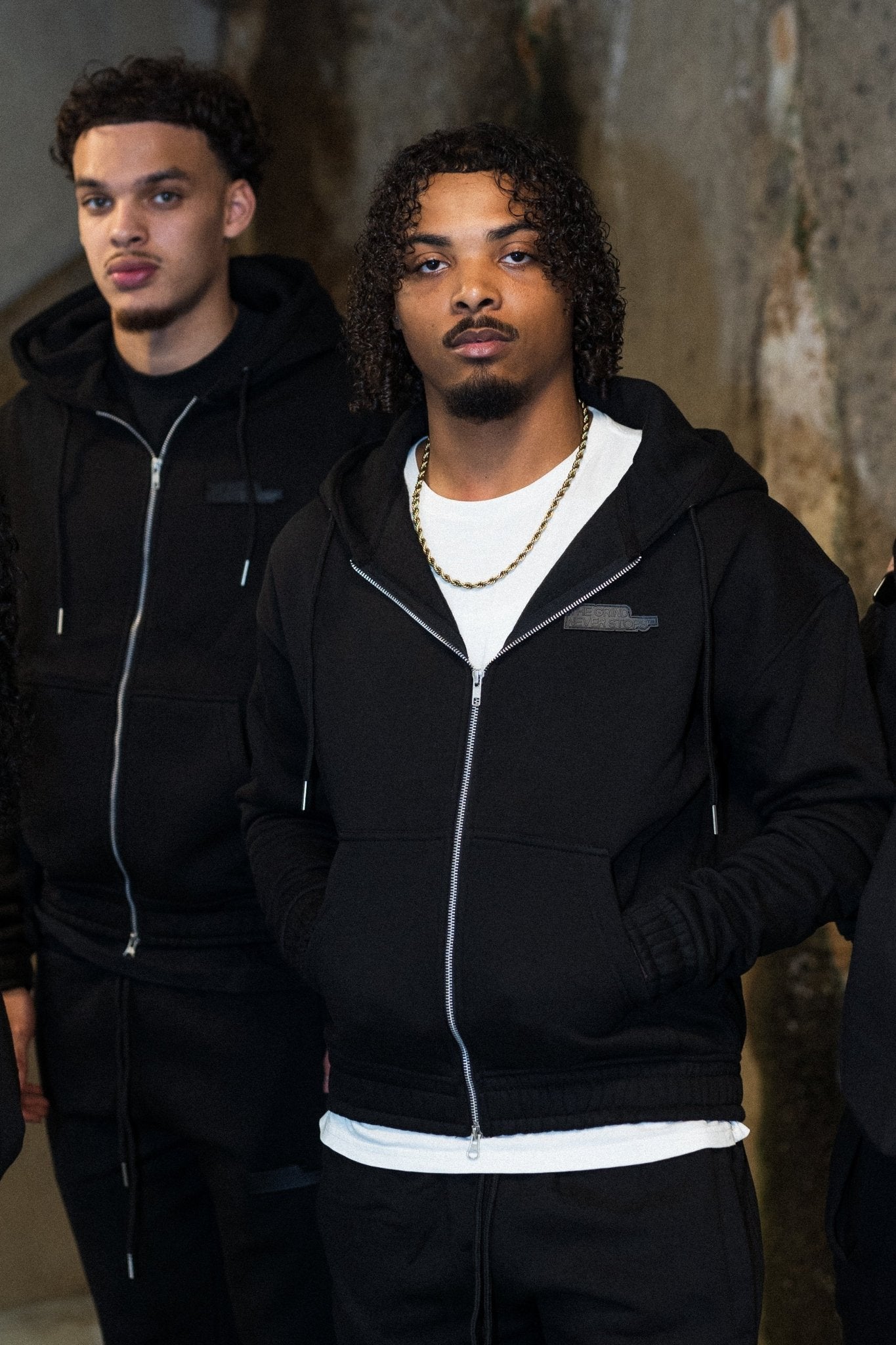 TGNS™ - RUBBER PATCHED ZIP UP - The Grind Never Stops