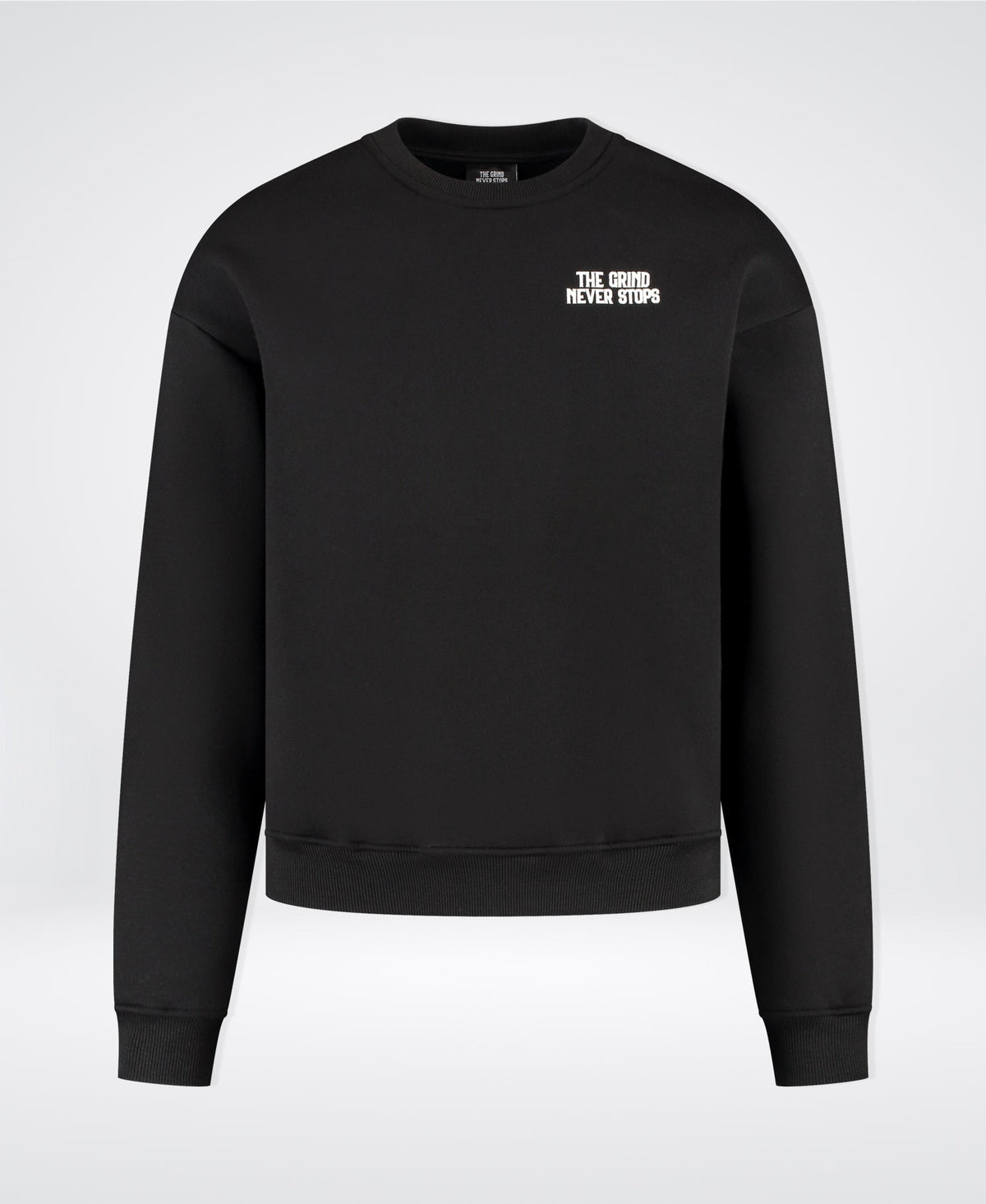 TGNS™ - ESSENTIAL CREWNECK BLACK - The Grind Never Stops